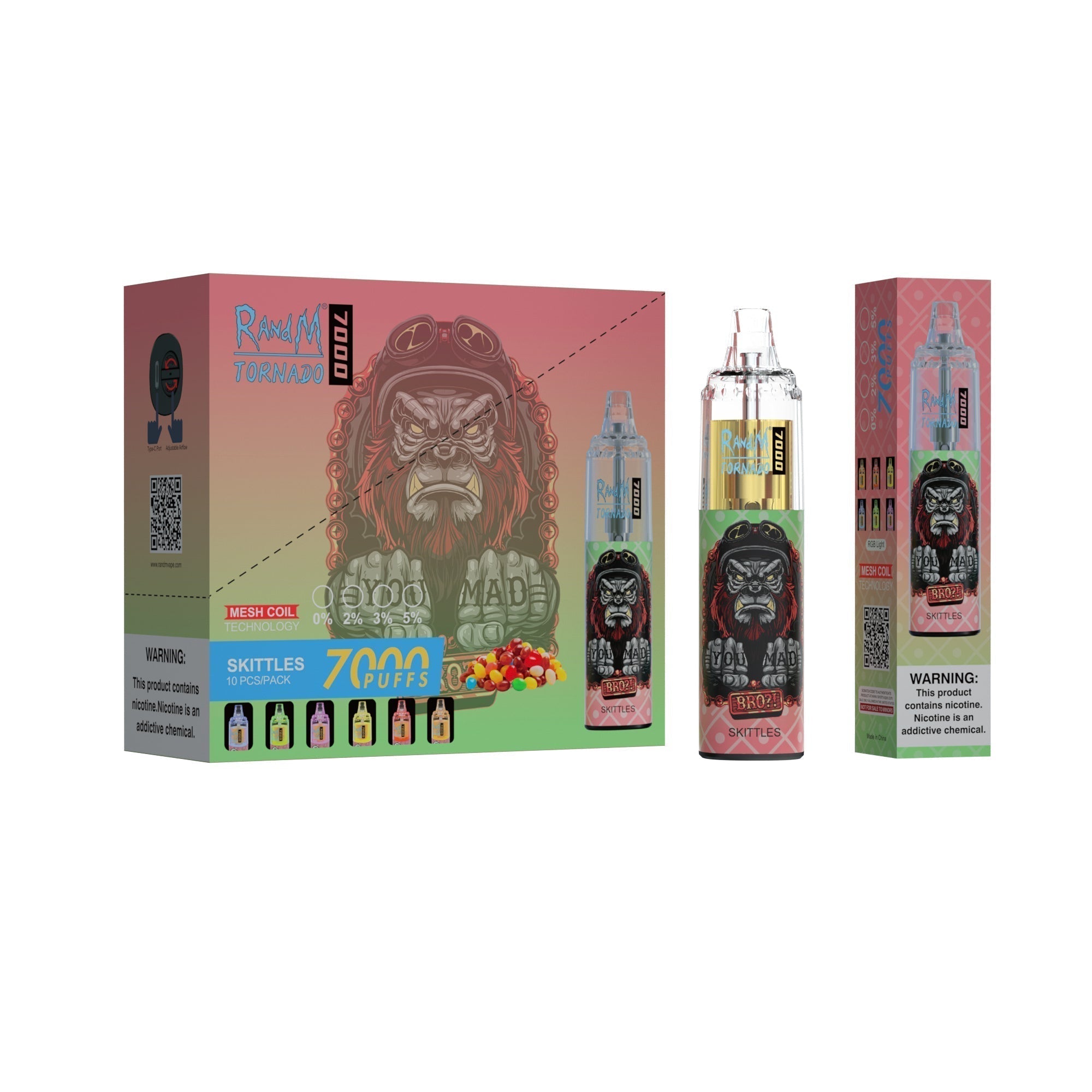 RAndM Tornado 7000 Puffs Wegwerp Vape