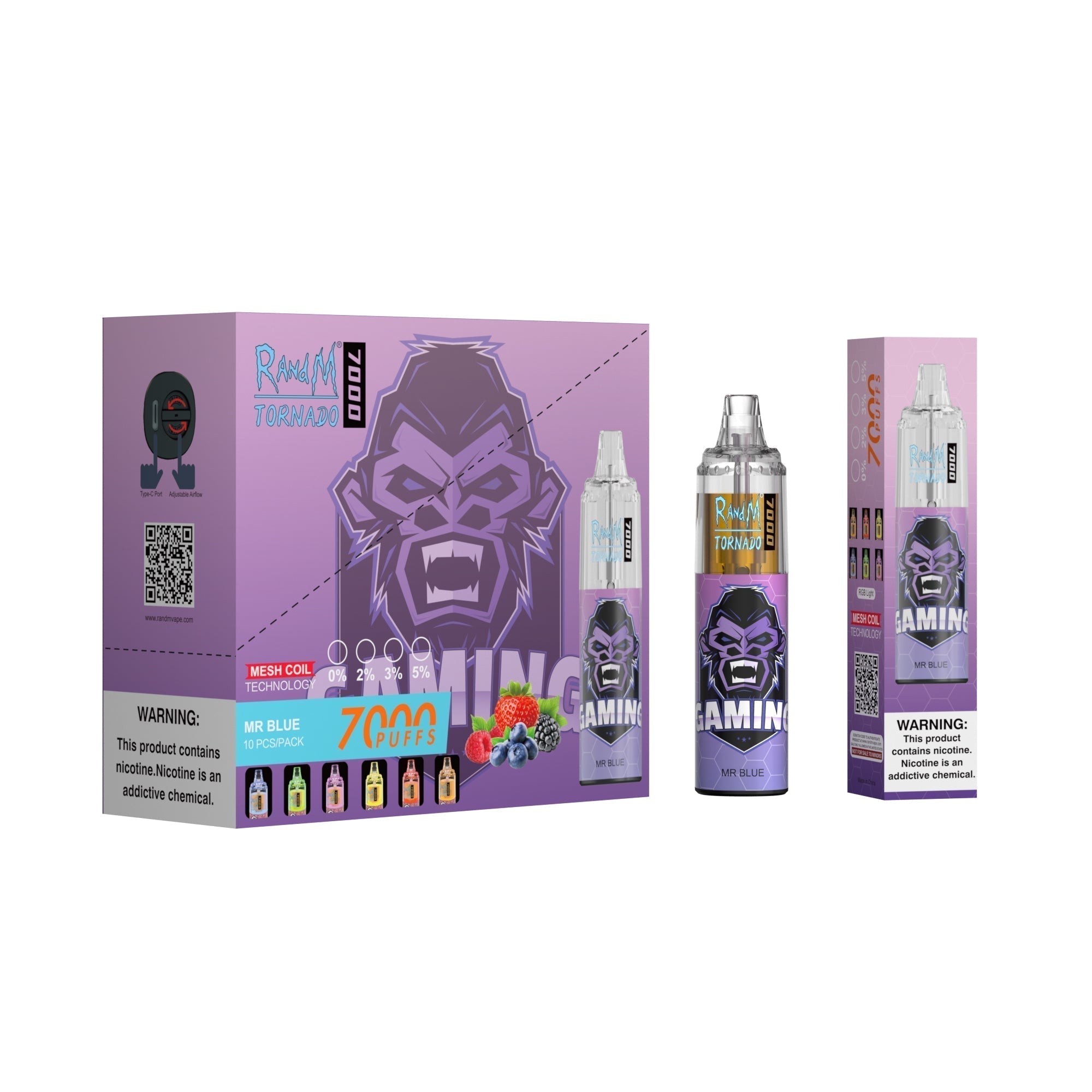 RAndM Tornado 7000 Puffs Wegwerp Vape