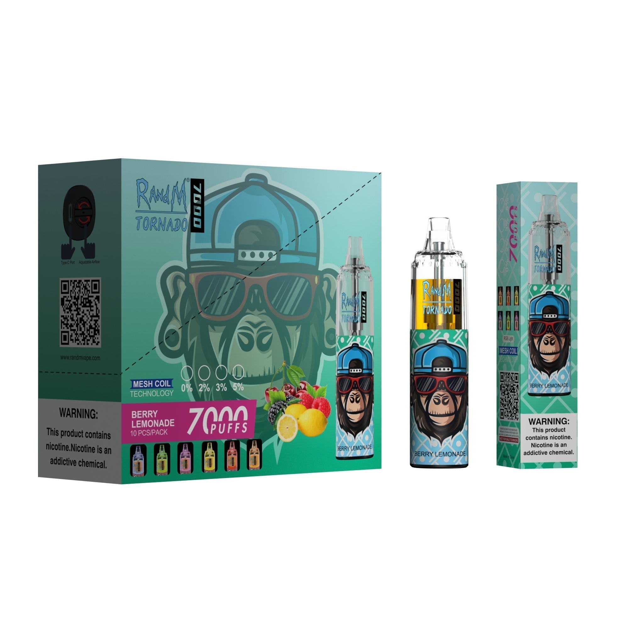 RAndM Tornado 7000 Puffs Wegwerp Vape